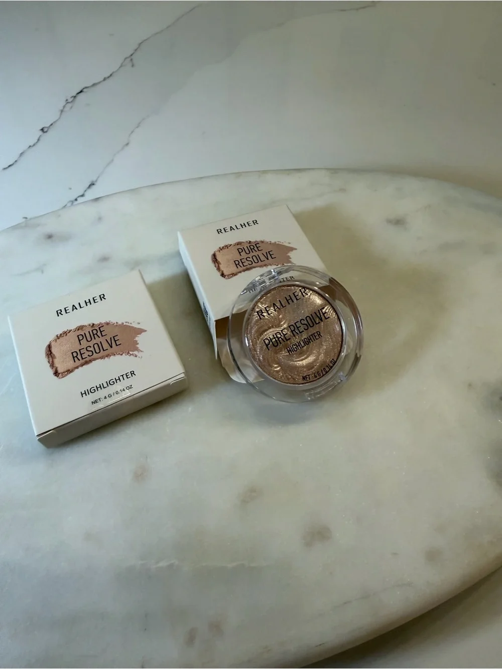 RealHer Pure Resolve Highlighter - Champagne Glow- Lot of 2